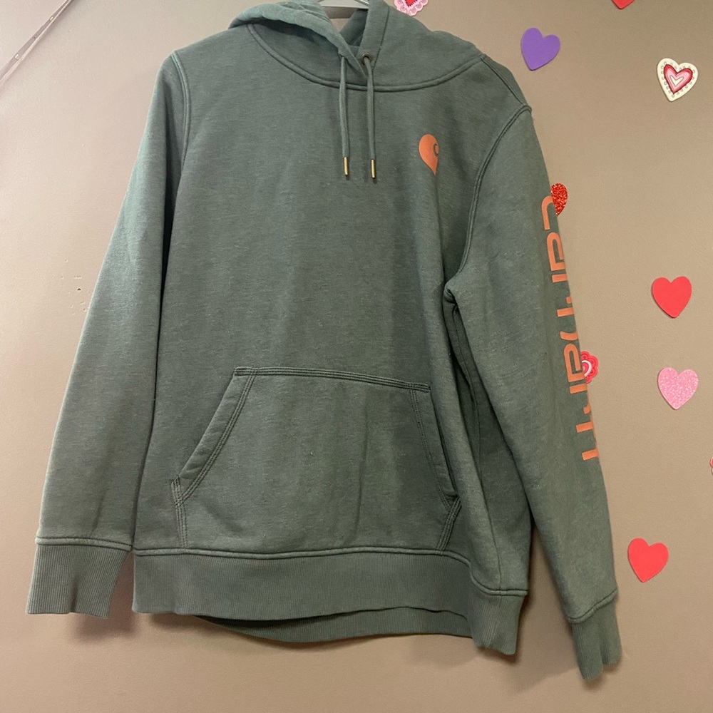 Green Carhart hoodie